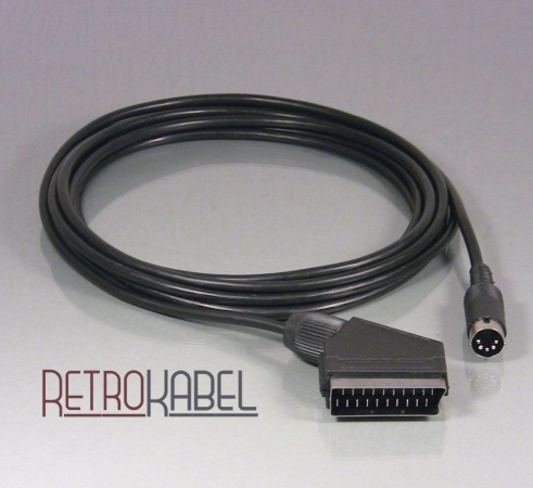 SCART-Videokabel für Commodore C64/C128 (FBAS)