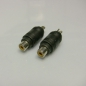 Preview: Adapter Lautsprecherstecker auf Cinchbuchse (1 Paar)