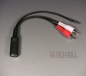 Preview: Adapter DIN-Kupplung auf 2 Cinchstecker + Erdungsanschluss