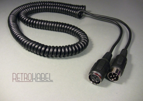 Kopfhörer-Verlängerung Würfel-5 - Spiralkabel