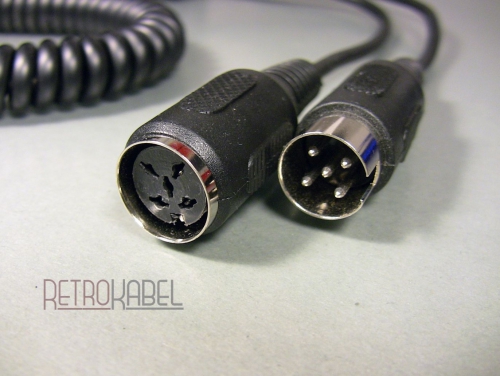 Kopfhörer-Verlängerung Würfel-5 - Spiralkabel