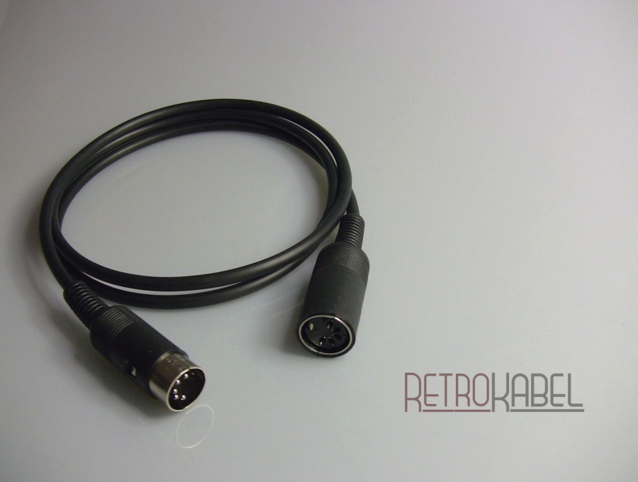 MIDI Kabel Verlängerung Midikabel Kupplung 2,5m 5-polig Audiokabel Videokabel 