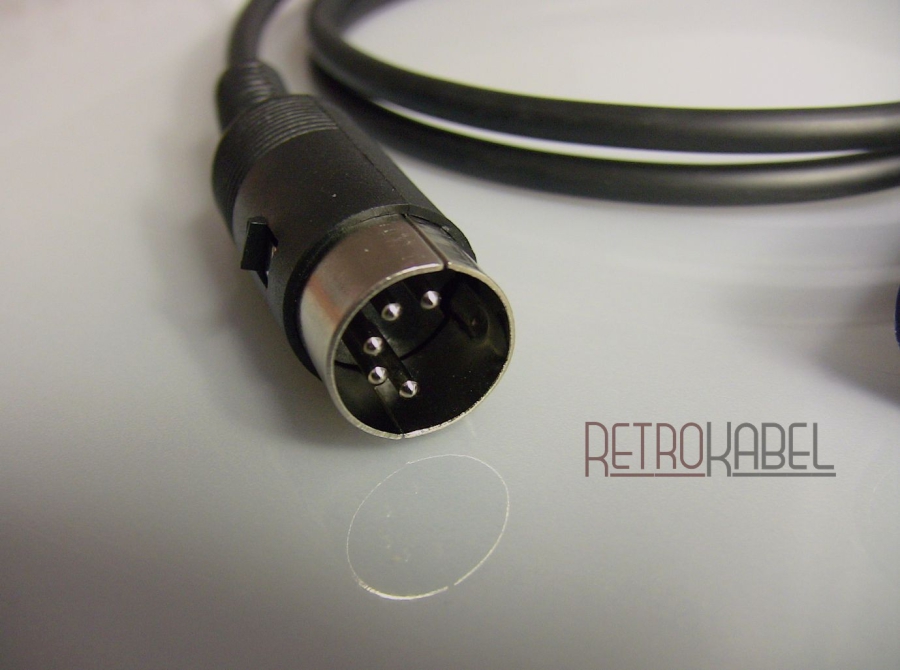 Retrokabel - DIN-Kabel Verlängerung - 5polig, Stereo