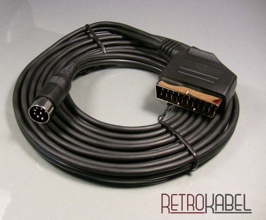 penny Accidentally seller Retrokabel - SCART Videokabel für Commodore C64/C128 (Y/C)